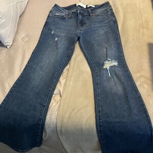 BCBGeneration Dark Blue Flare Jeans
